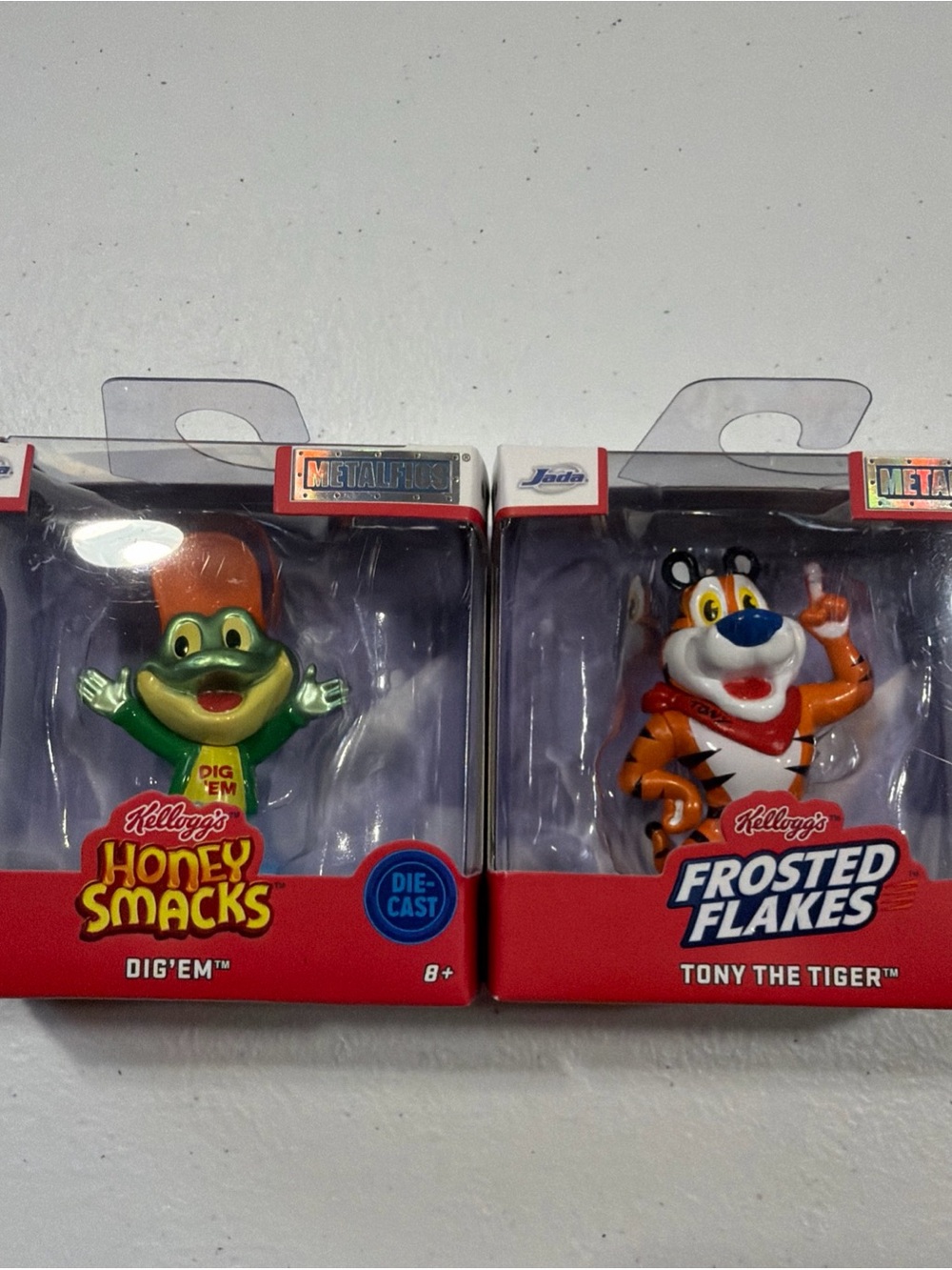 Jada Metalfigs Kellogg's Tony Tiger & Dig’Em Die-Cast Figures Set / New Sealed